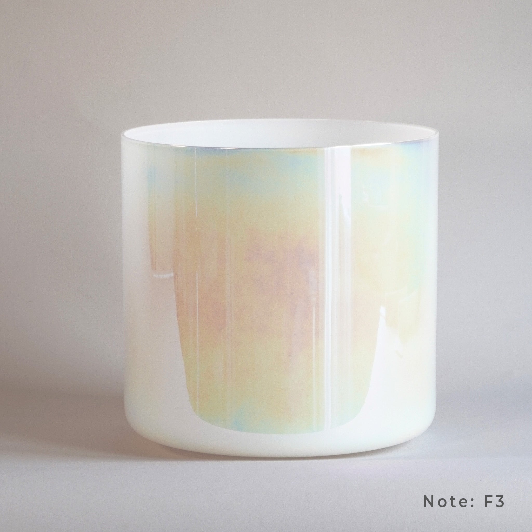 8,5” F-5 (3. Oktave) in 432&nbsp;Hz Kristallklangschale – Weiß I Infinity Bowls®