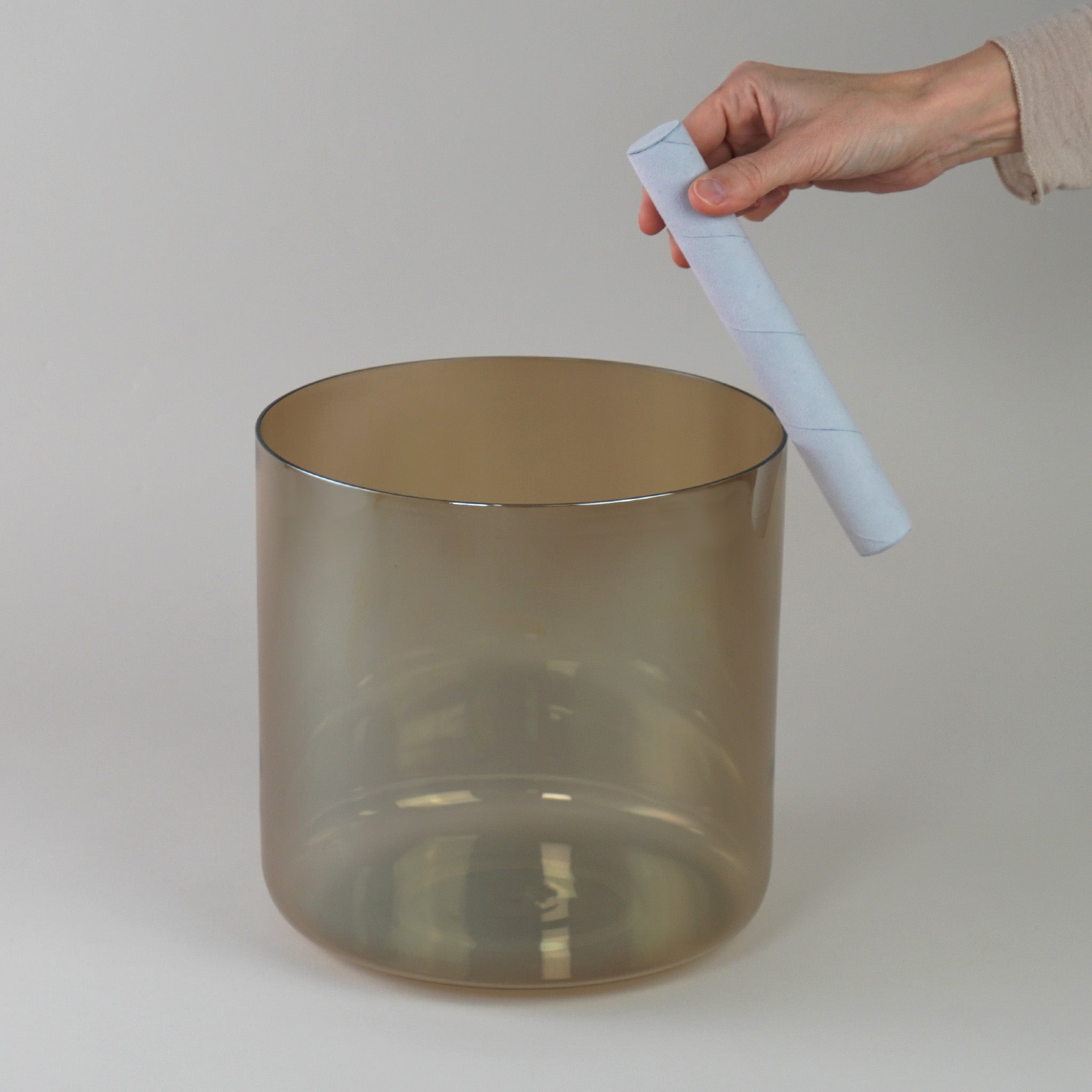 9” D+10 (3. Oktave) in 432 Hz Kristallklangschale I Infinity Bowls®