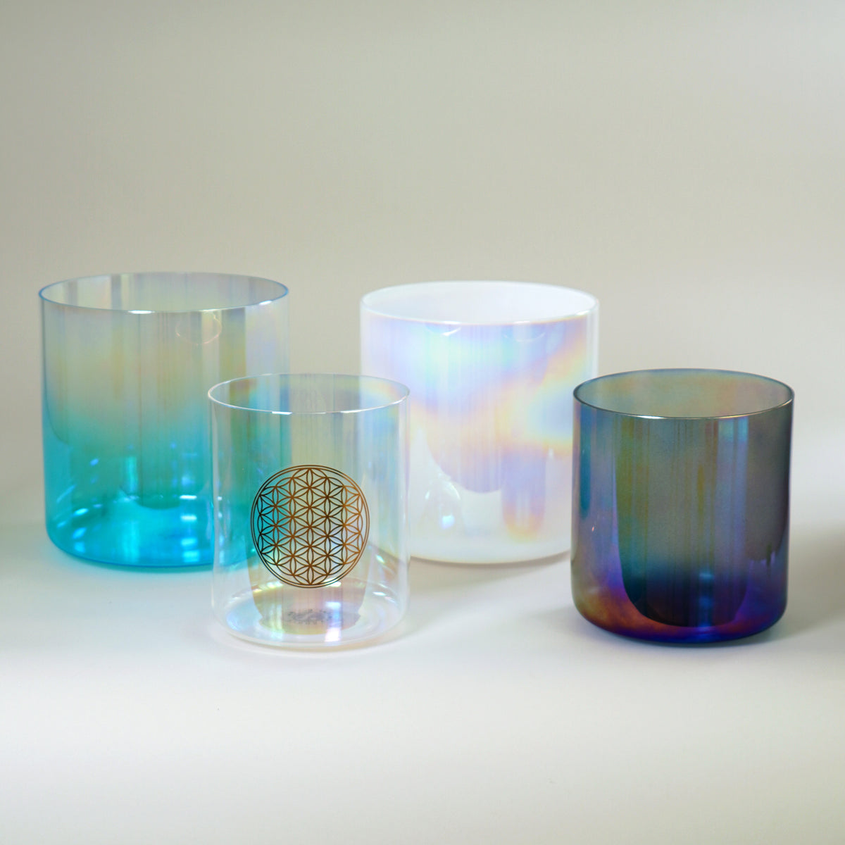 Kristallklangschalen-Set „Atlantis Echo“ in 432 Hz I Infinity Bowls®