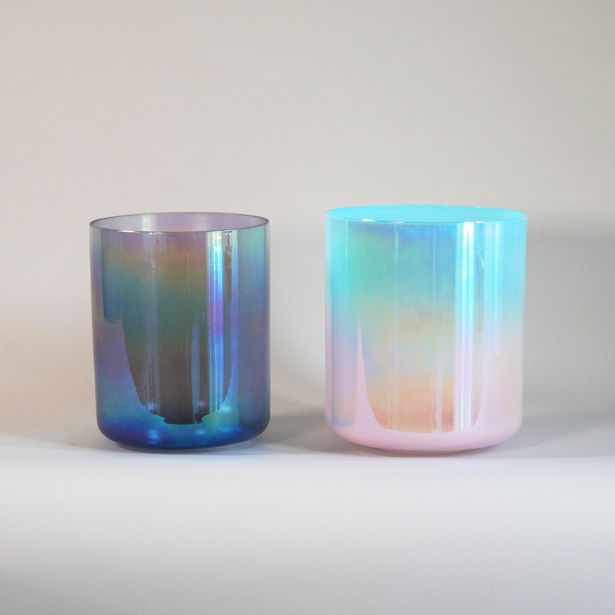 Kristallklangschalen-Set „Binauraler Beat E4“ in 432 Hz I Infinity Bowls®