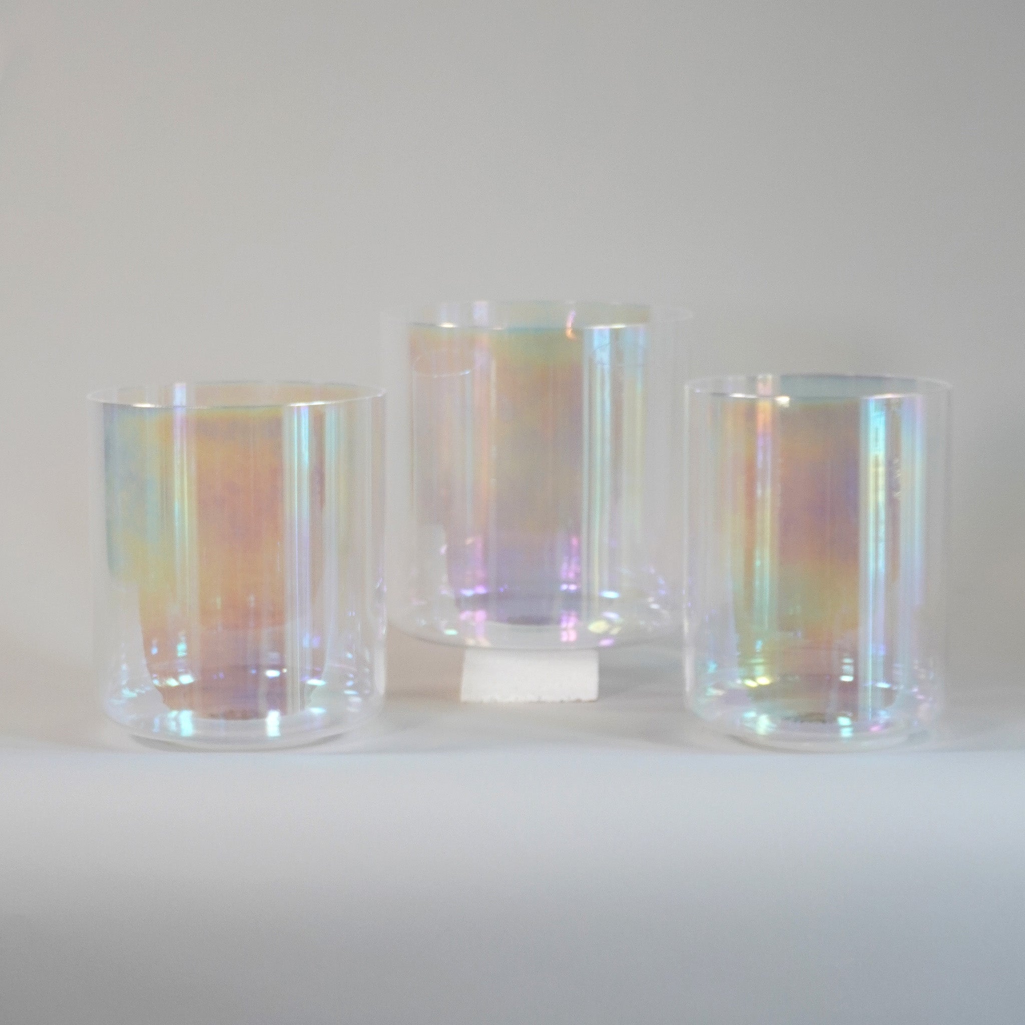 Kristallklangschalen-Set „Cosmic Sky“ in 432 Hz I Infinity Bowls®