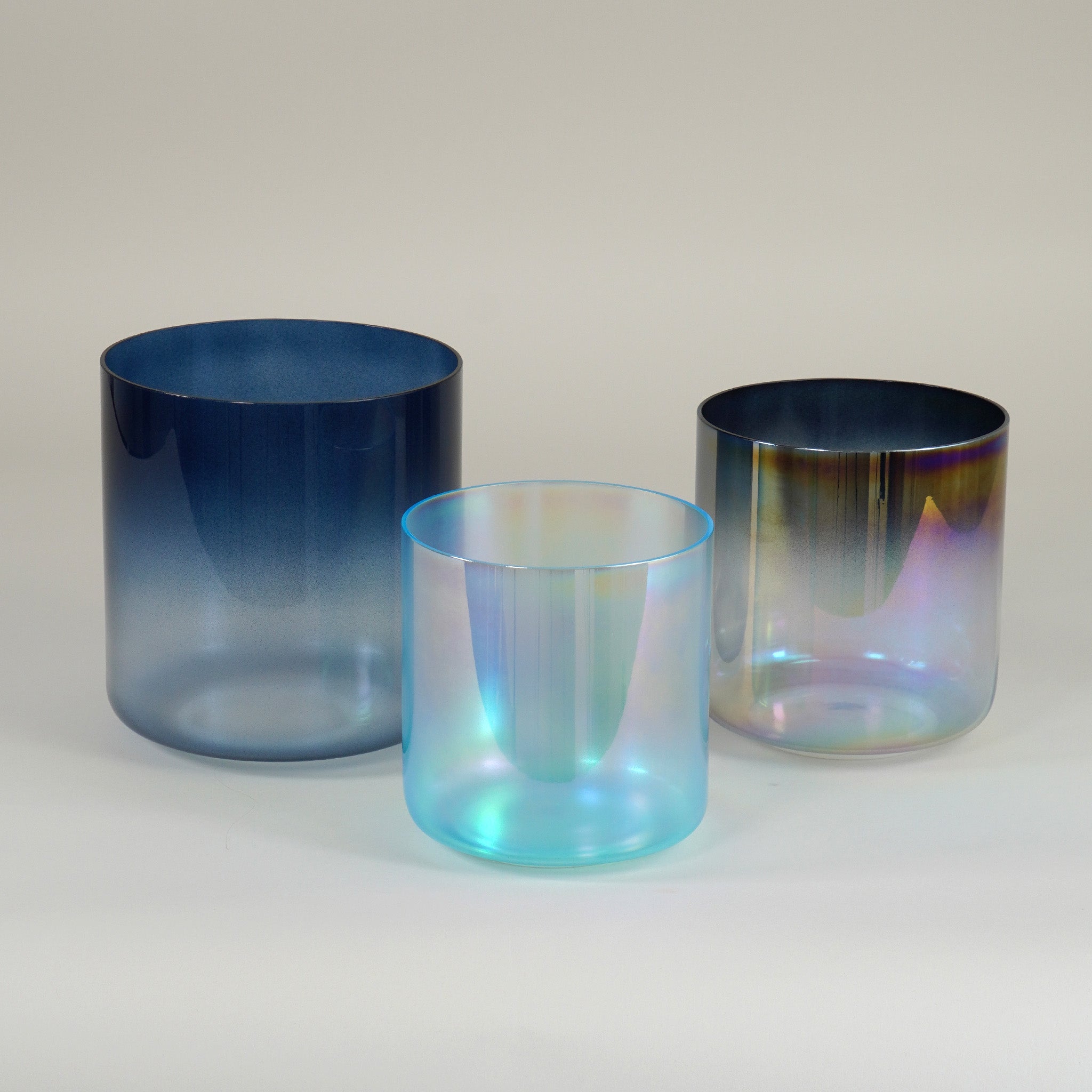Kristallklangschalen-Set „Deep Ocean“ in 432 Hz I Infinity Bowls®