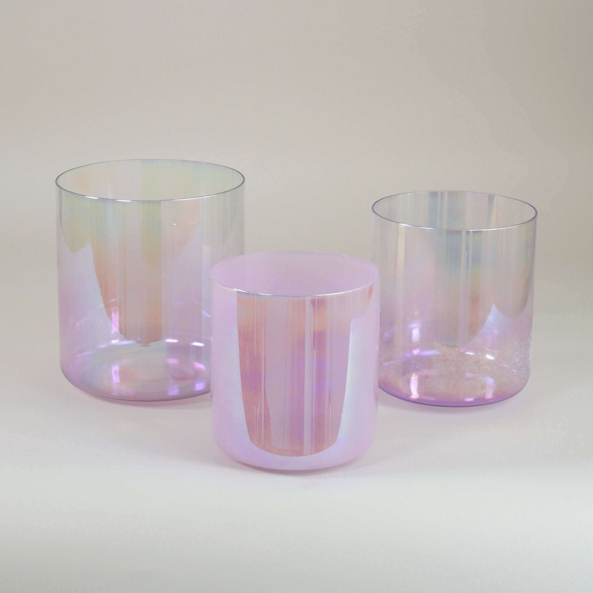 Kristallklangschalen-Set „Purple Harmony“ in 432 Hz I Infinity Bowls®