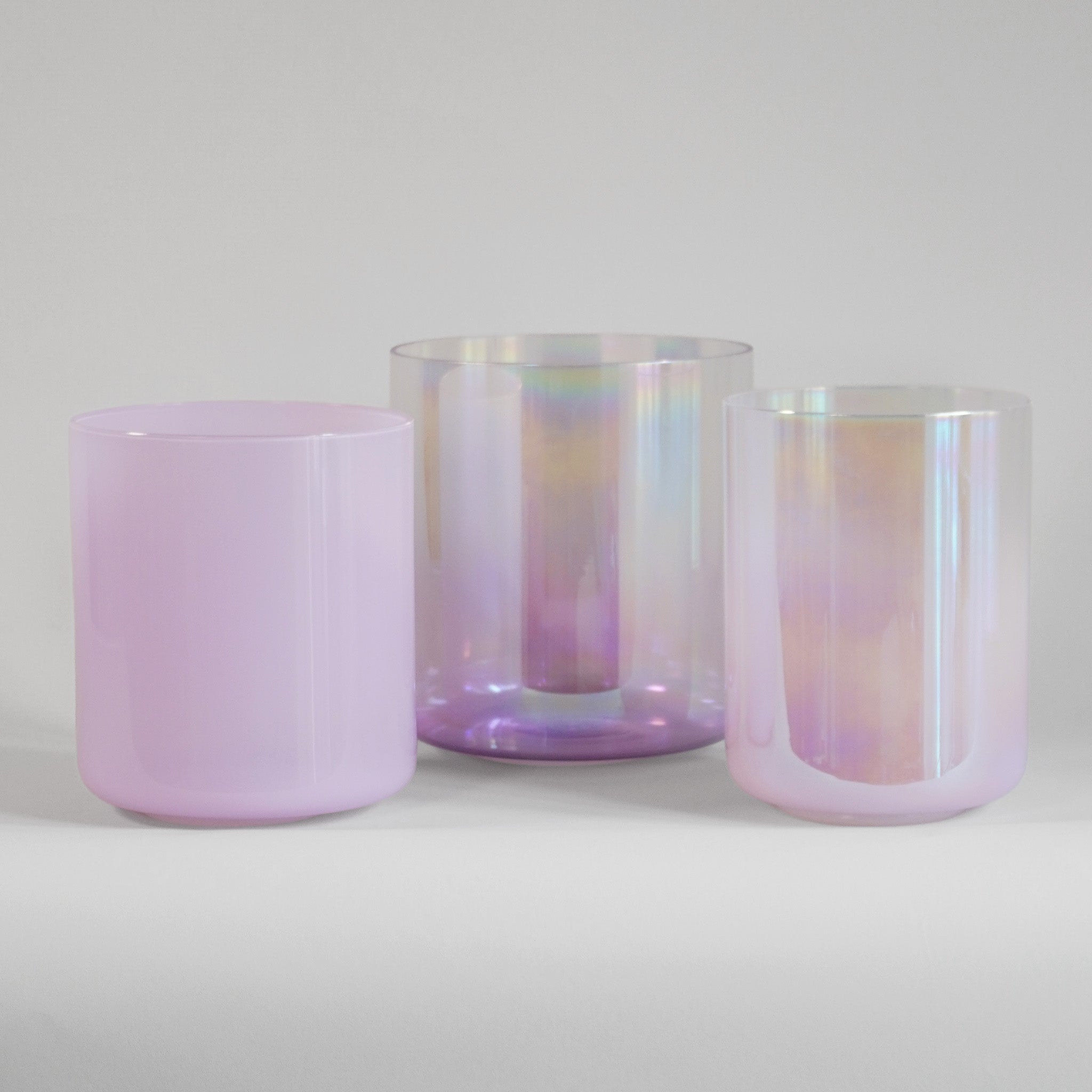 Kristallklangschalen-Set „Purple Bliss“ in 432 Hz I Infinity Bowls®