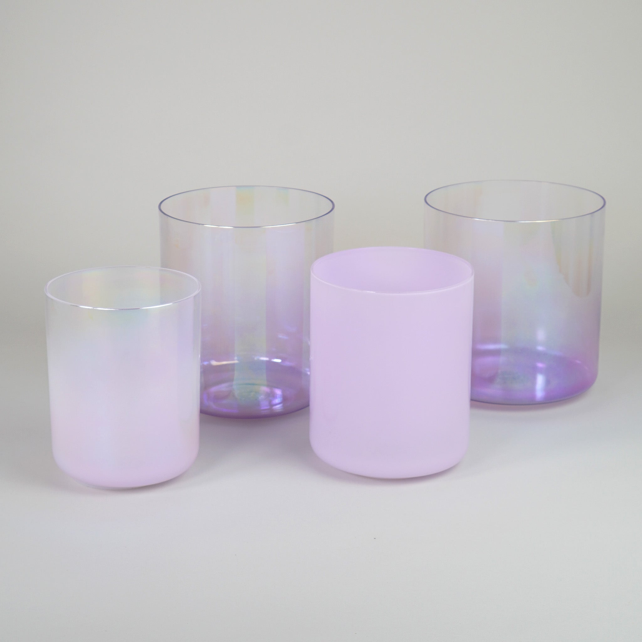 Kristallklangschalen-Set „Purple Velvet” in 432 Hz I Infinity Bowls®