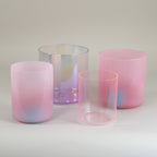 Kristallklangschalen-Set „Radiant of Love“ in 432 Hz I Mayoka Crystal Bowls®
