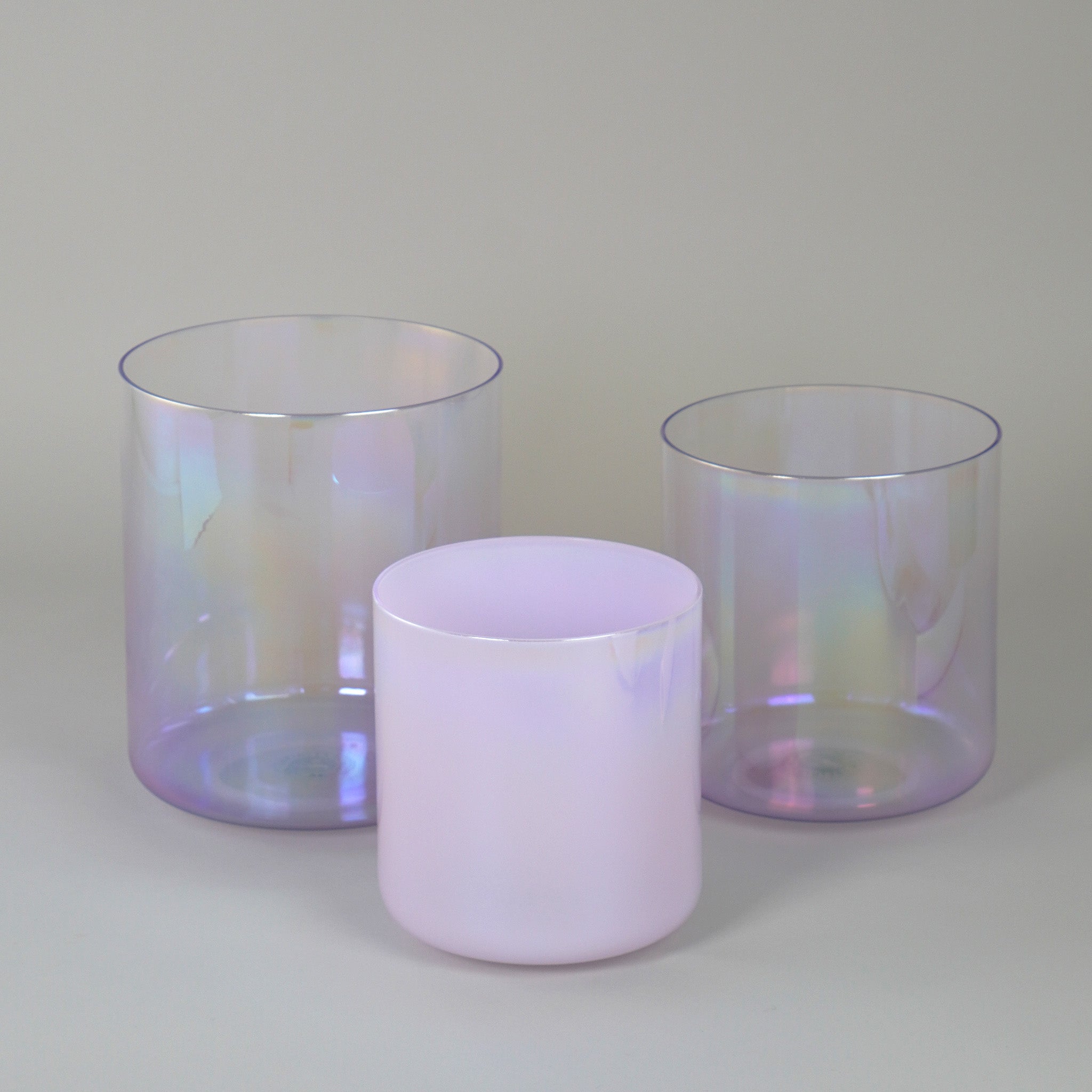 Kristallklangschalen-Set „Violet Aura“ in 432 Hz I Infinity Bowls®