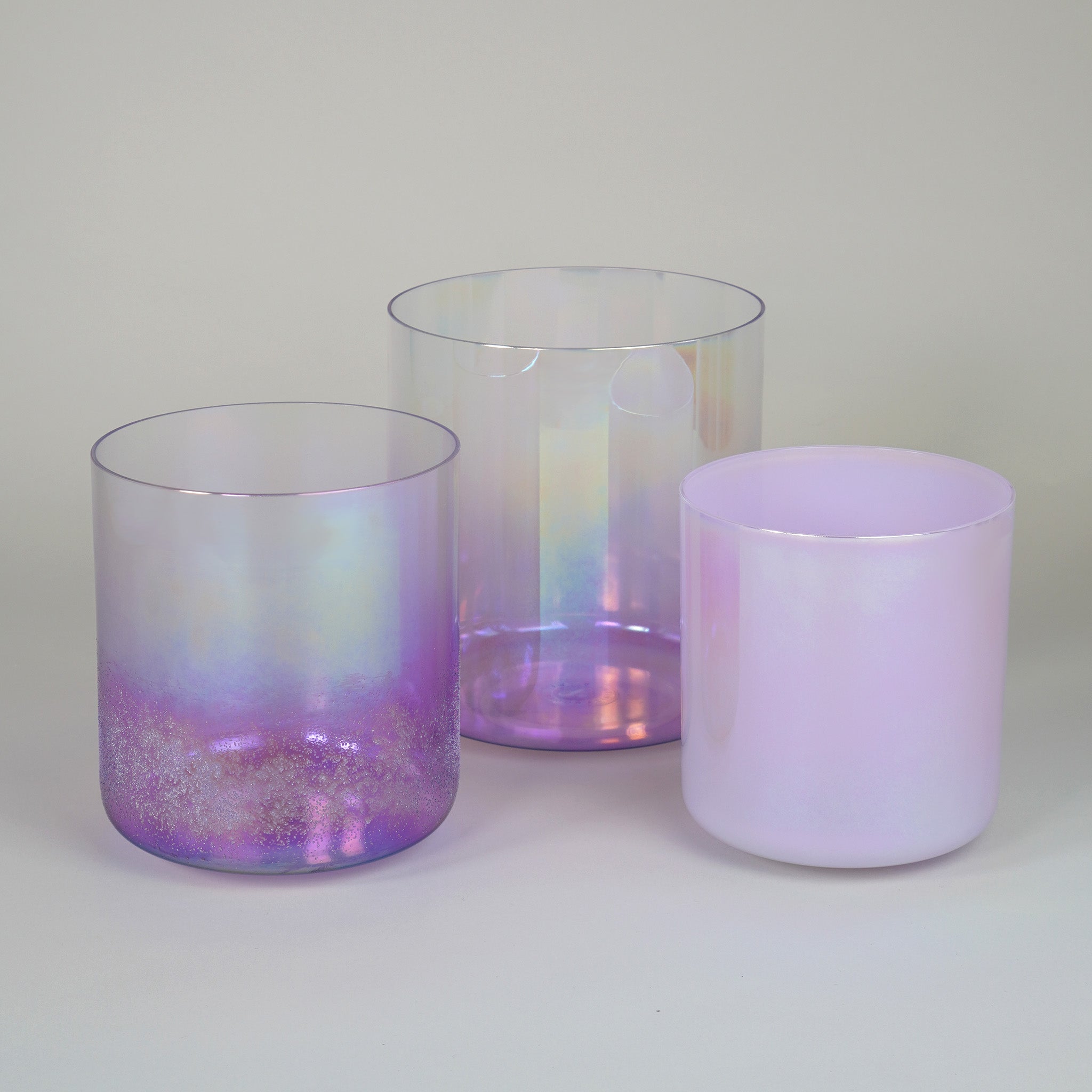 Kristallklangschalen-Set „Violet Aura Alchemy“ in 432 Hz I Infinity Bowls®