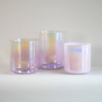 Kristallklangschalen-Set „Violet Aura“ in 432 Hz I Infinity Bowls®