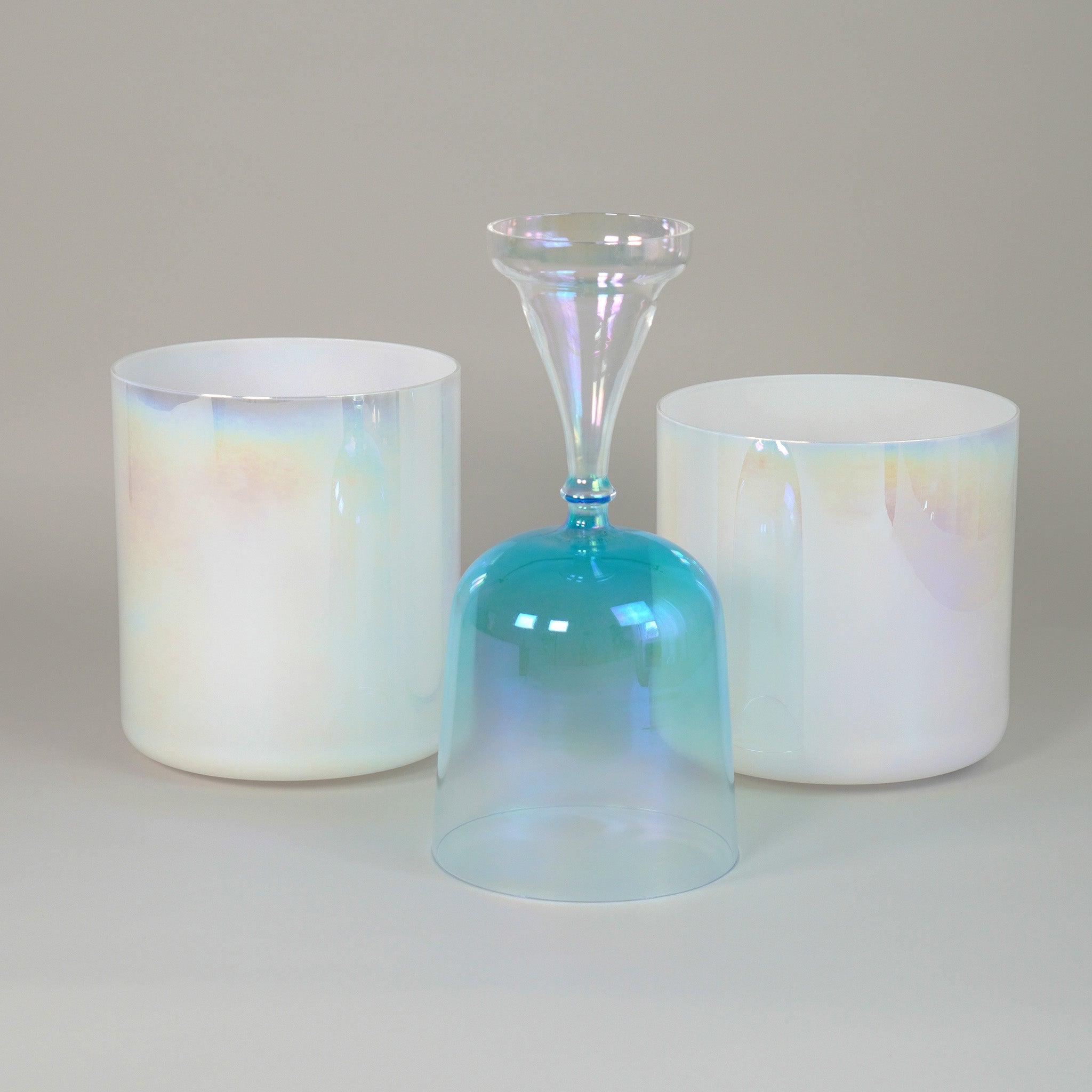 Kristallklangschalen-Set „White Moon“ in 432 Hz I Infinity Bowls®