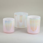 Kristallklangschalen-Set „White  Rose“ in 432 Hz I Infinity Bowls®