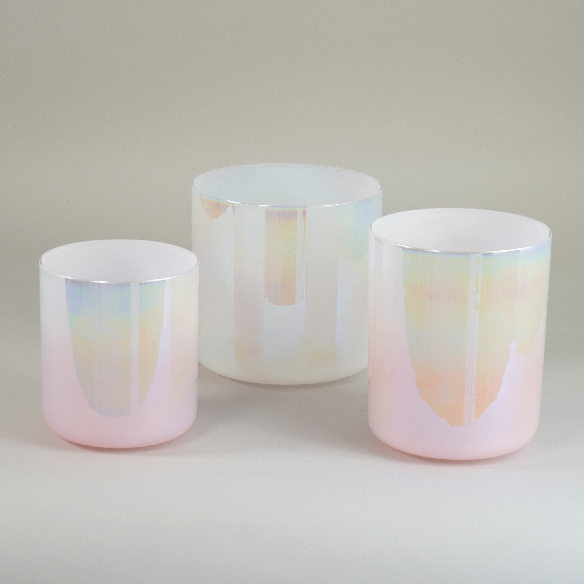 Kristallklangschalen-Set „White  Rose“ in 432 Hz I Infinity Bowls®