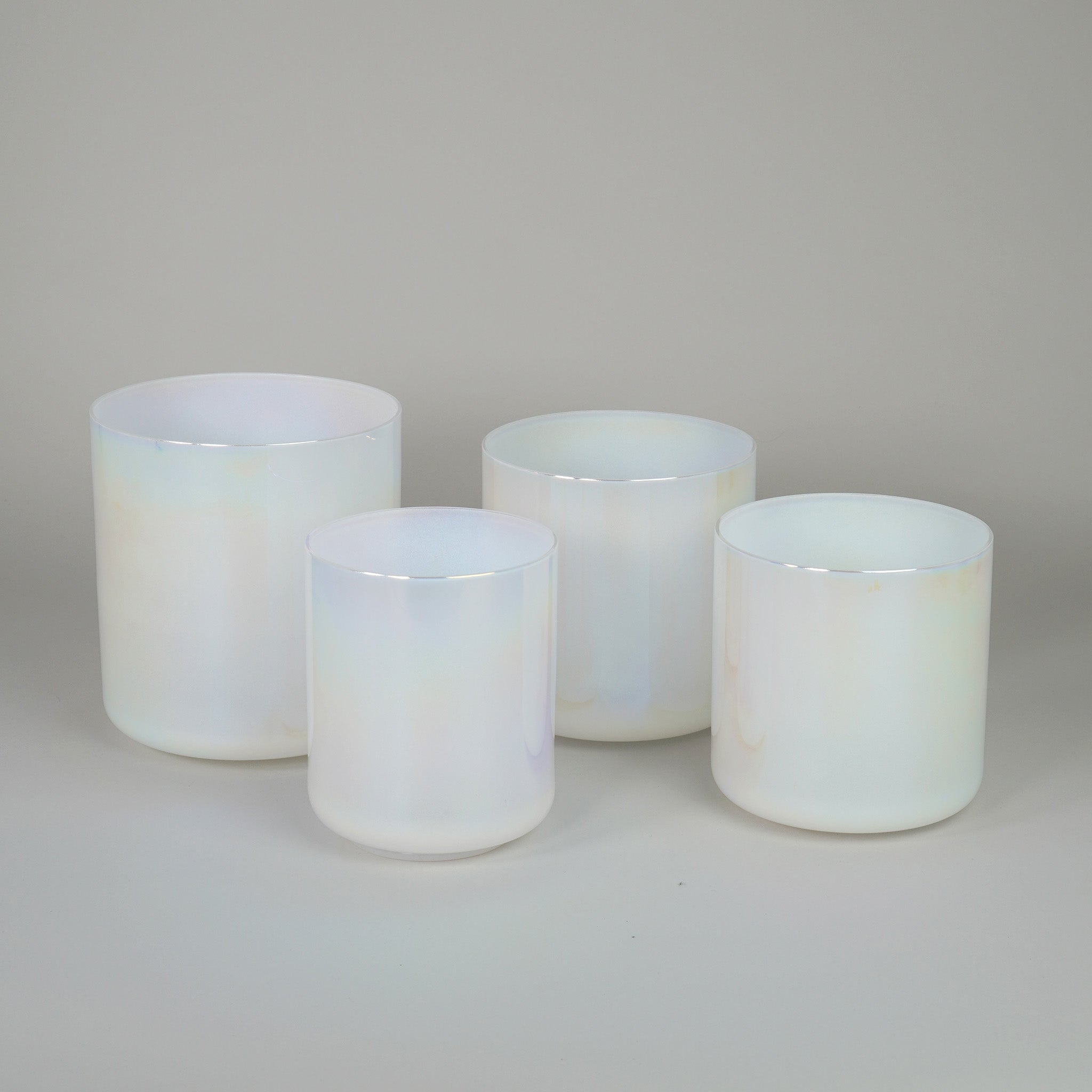 Kristallklangschalen-Set „White Shadows“ in 432 Hz I Infinity Bowls®