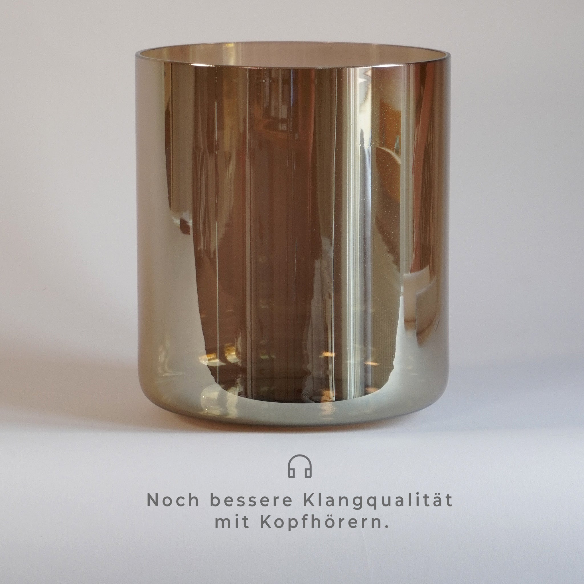 7,5” D-5 (4. Oktave) in 432&nbsp;Hz Kristallklangschale – Braun I Infinity Bowls®