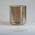 Kristallklangschale Braun F