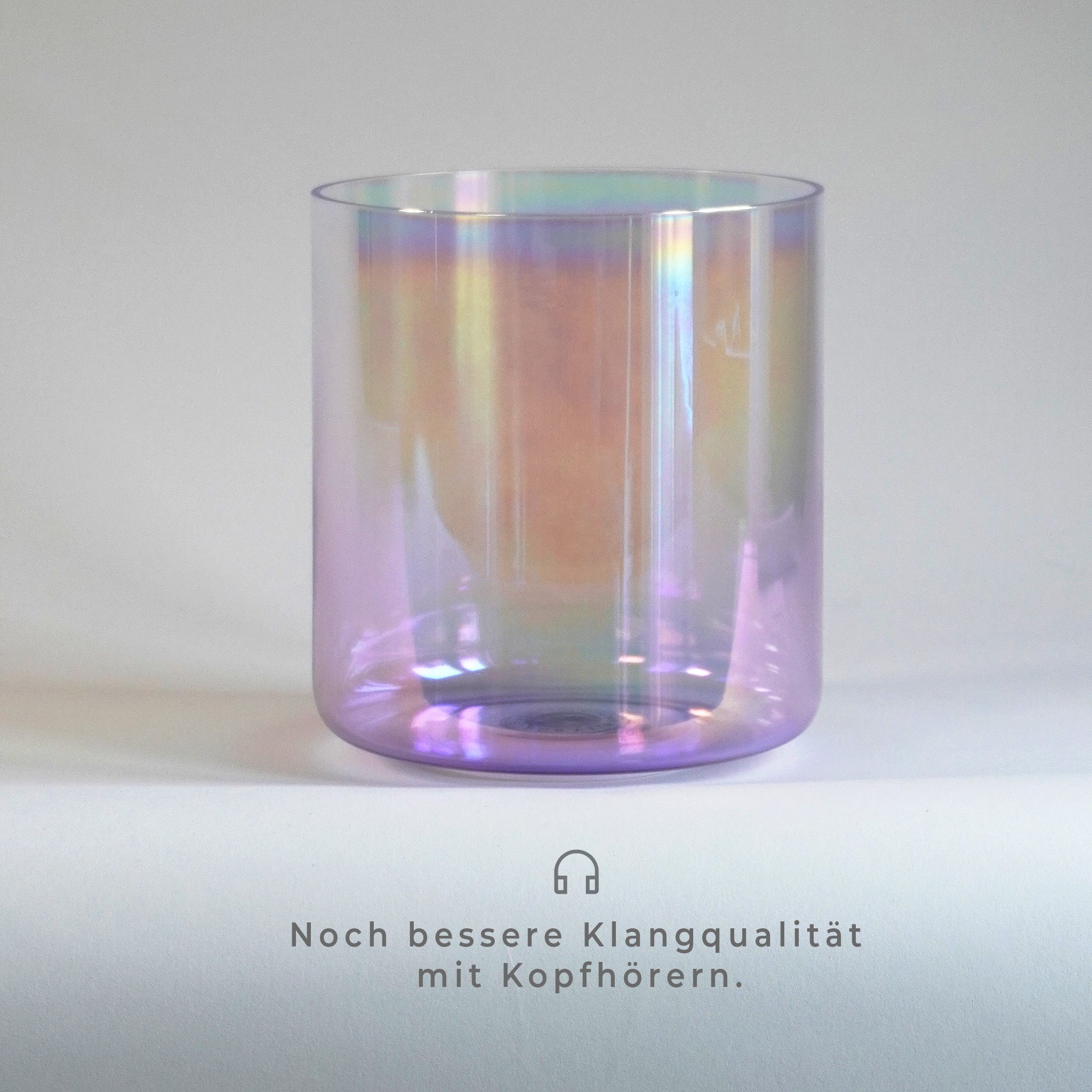 Kristallklangschale Lila G