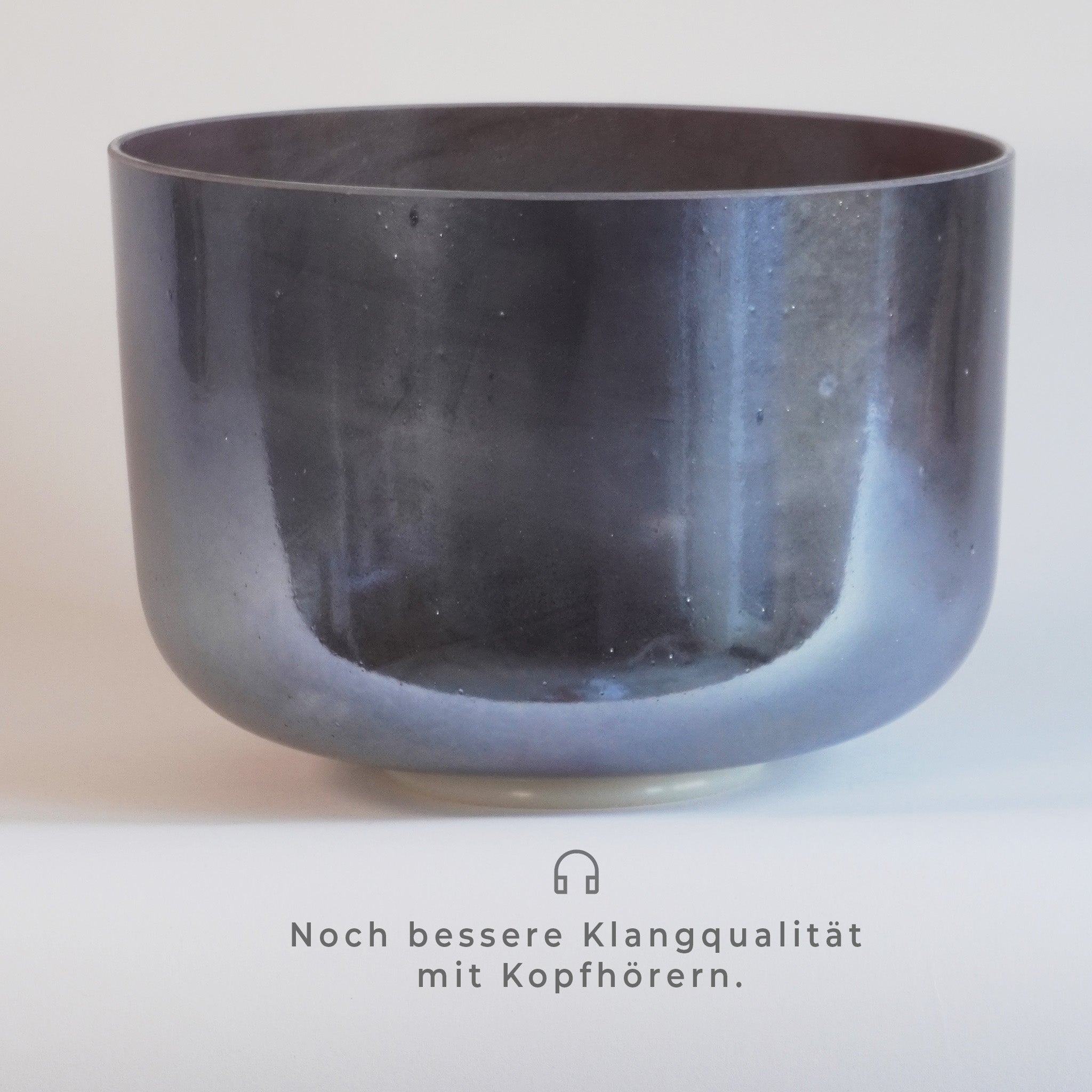 12” D+30” (3. Oktave) Amethyst, Palladium Alchemy Crystal Singing Bowl I Crystal Tones®