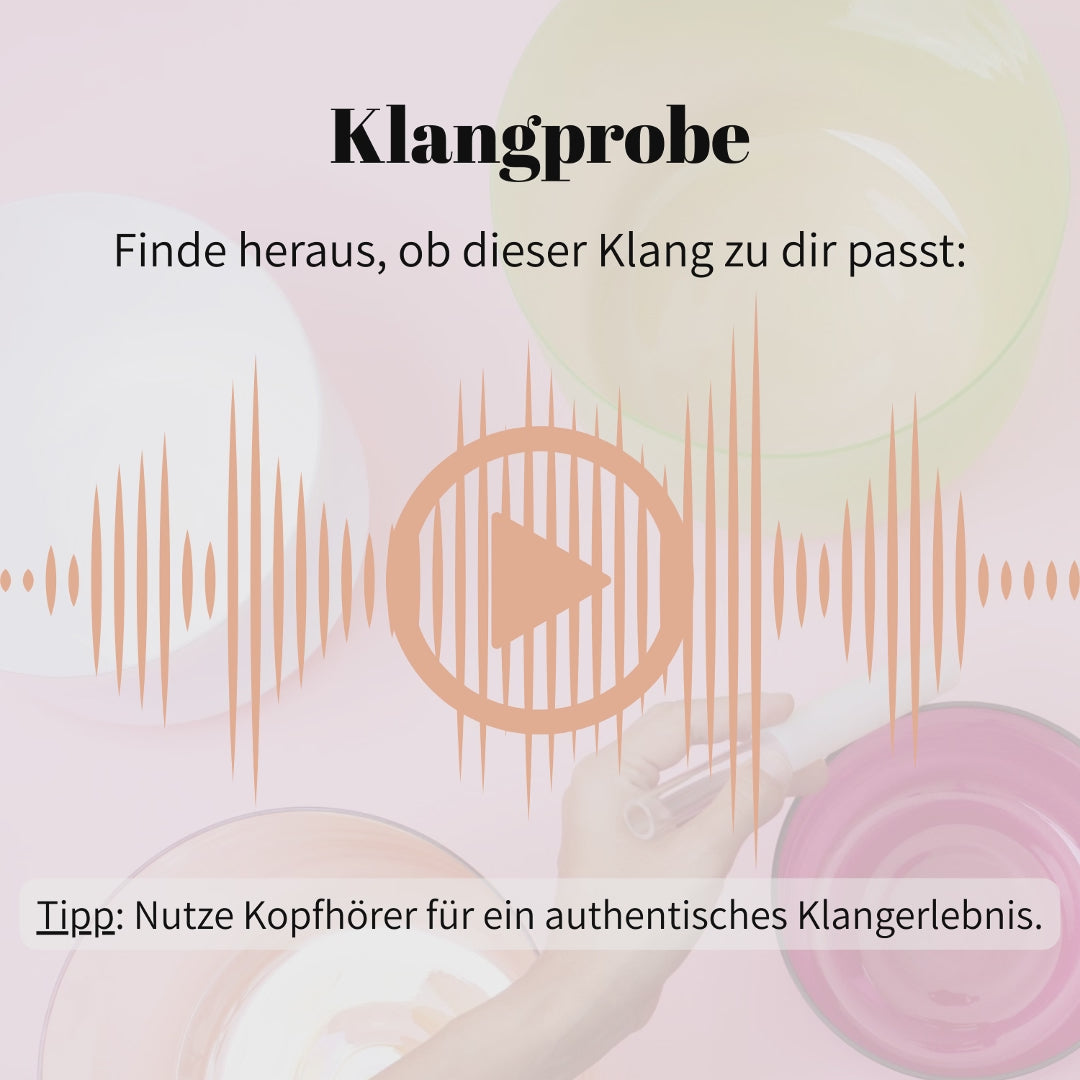 Kristallklangschale HUMMEL KRAFTTIER Kelch 432 Hz - 18 cm | AkashaBowls®