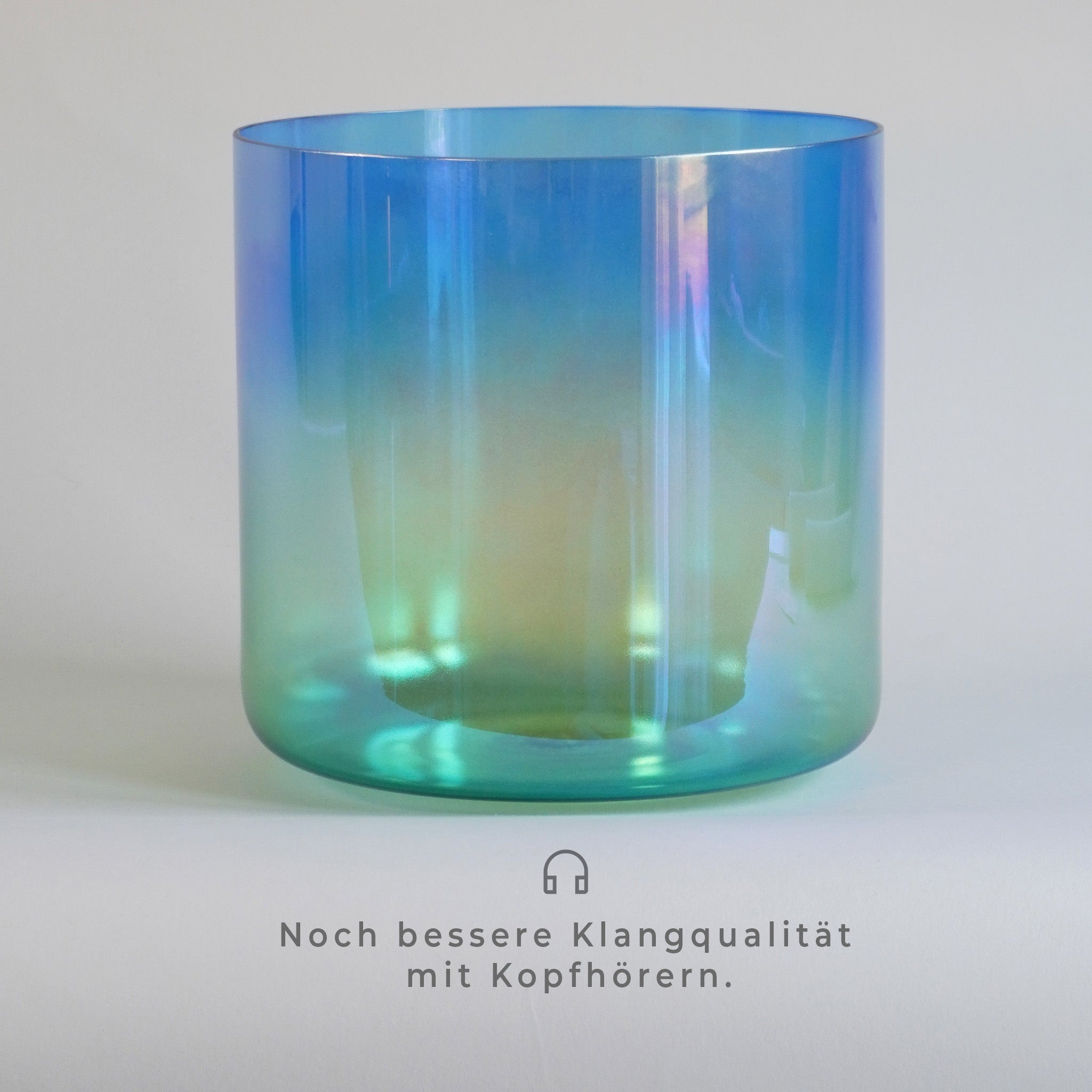 Kristallklangschale Blau 8_5 F-5