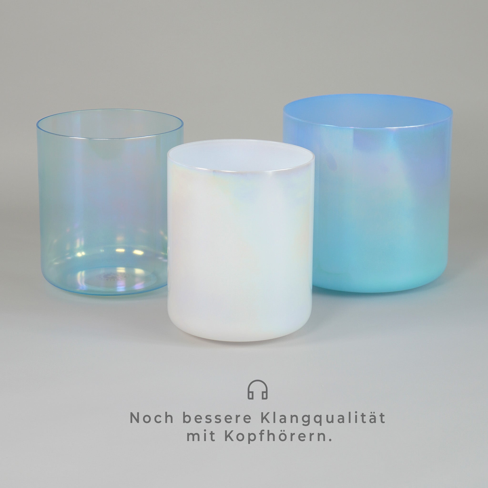 Kristallklangschalen-Set „Ocean  Harmony“ in 432 Hz I Infinity Bowls®