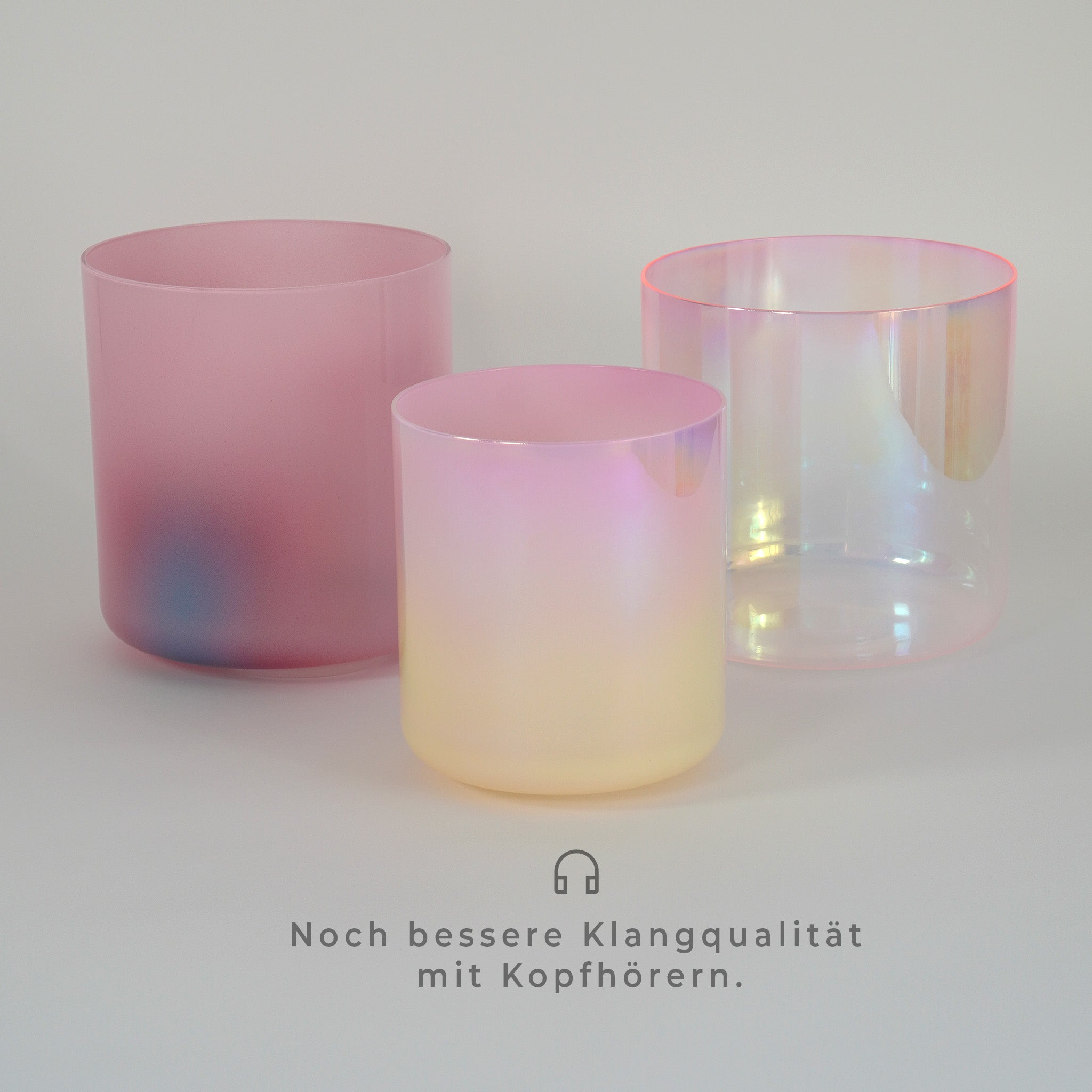 Kristallklangschalen-Set „Power of Love” in 432 Hz I Mayoka Crystal Bowls®