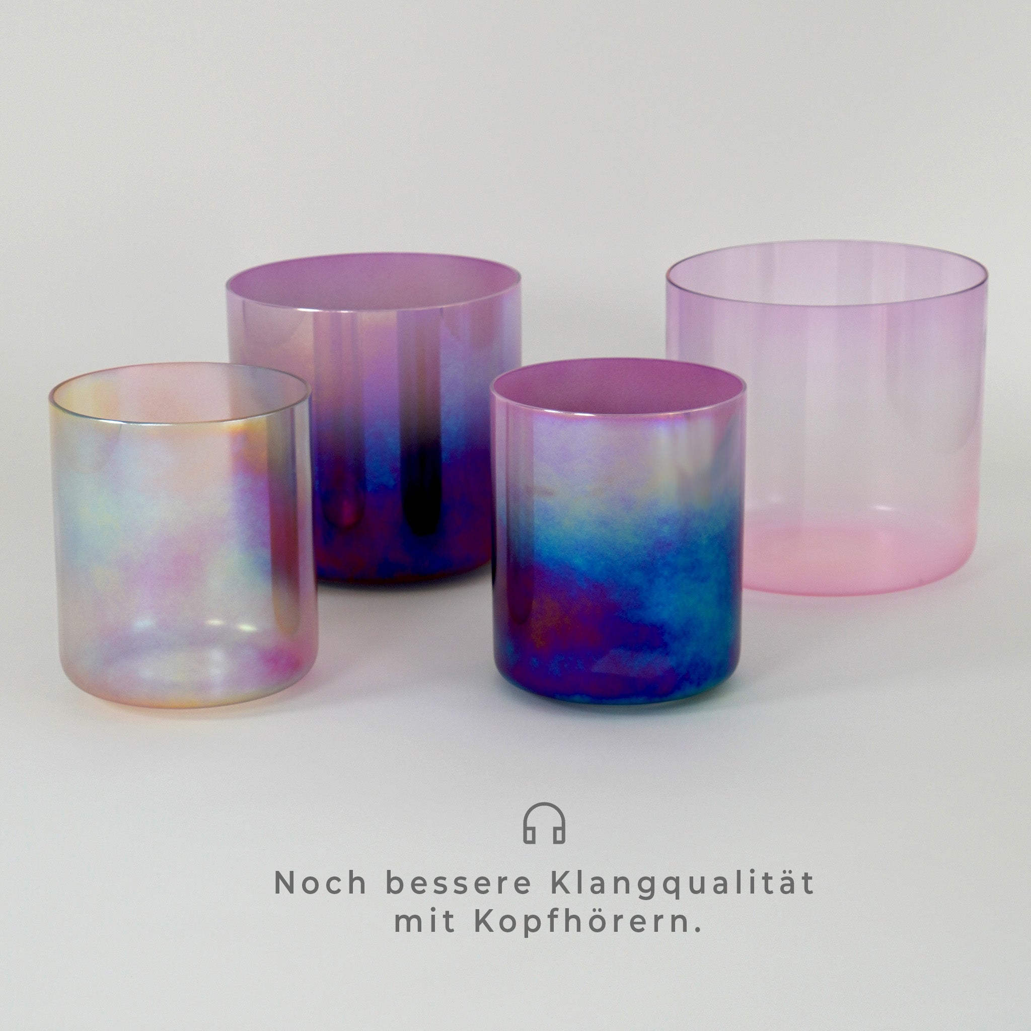 Kristallklangschalen-Set „Magic of Love“ in 432 Hz I Mayoka Crystal Bowls®