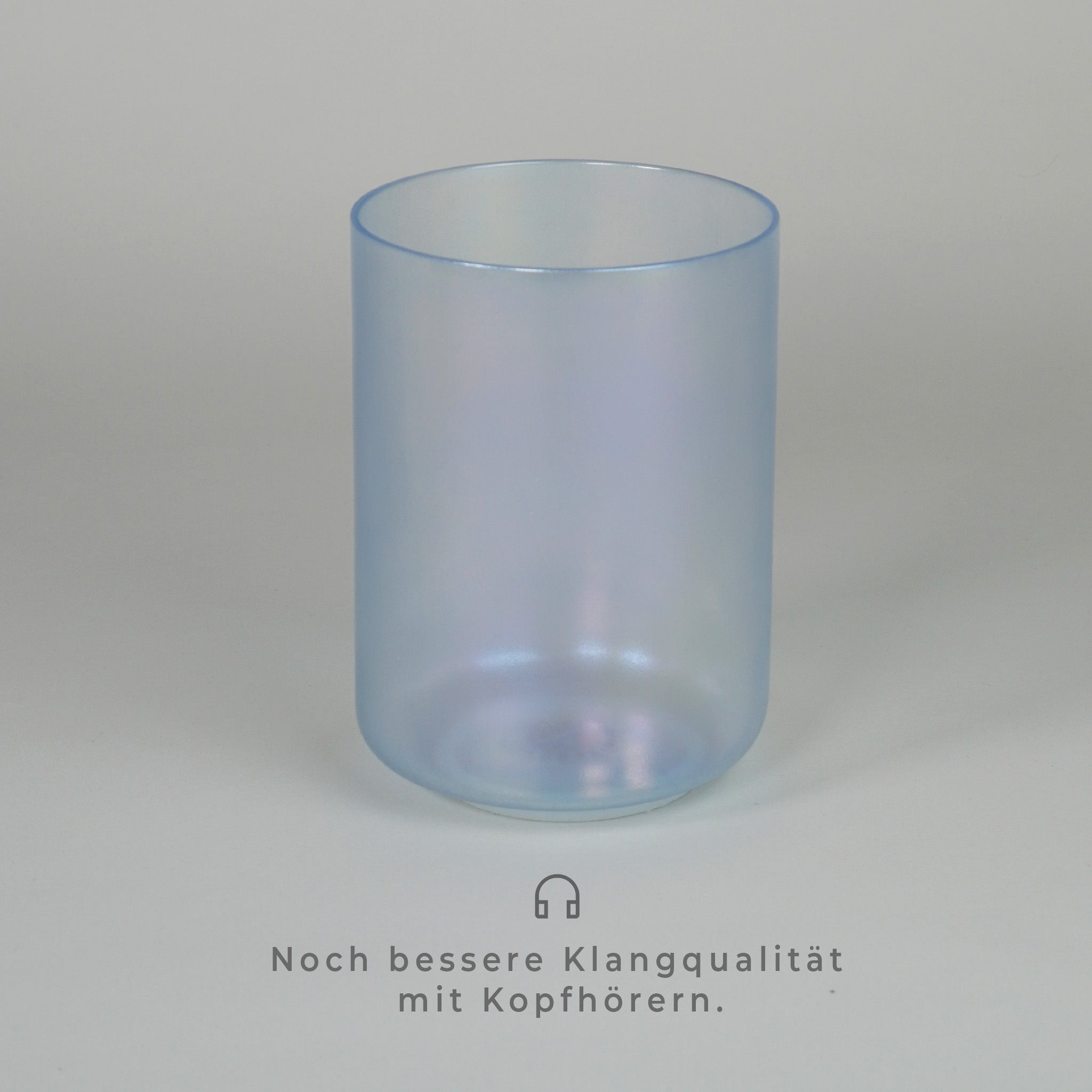Kristallklangschale E 20 Blau