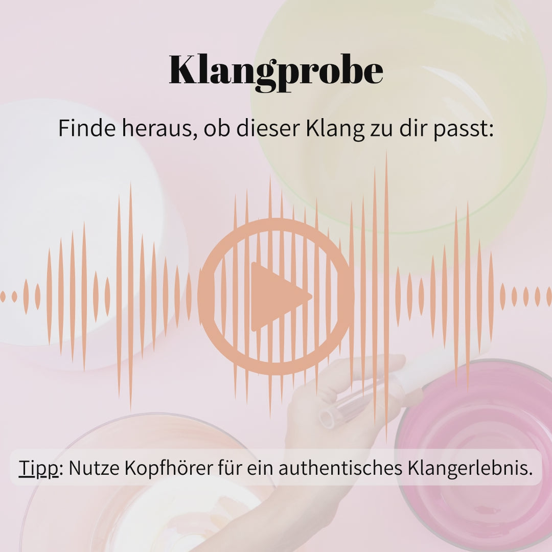 Kristallklangschale EULE KRAFTTIER 432 Hz mit Griff in weiß - 18,5 cm | AkashaBowls®