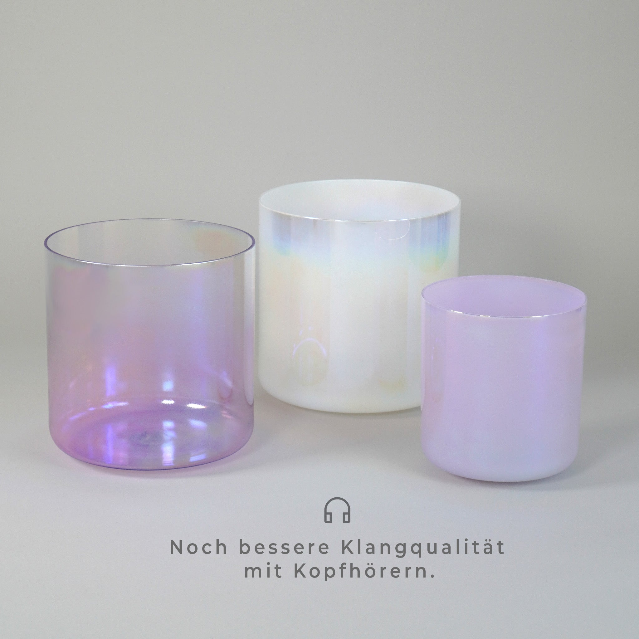 Kristallklangschalen-Set „Sweet Velvet“ in 432 Hz I Infinity Bowls®