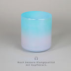 Kristallklangschale Blau Rosa E0