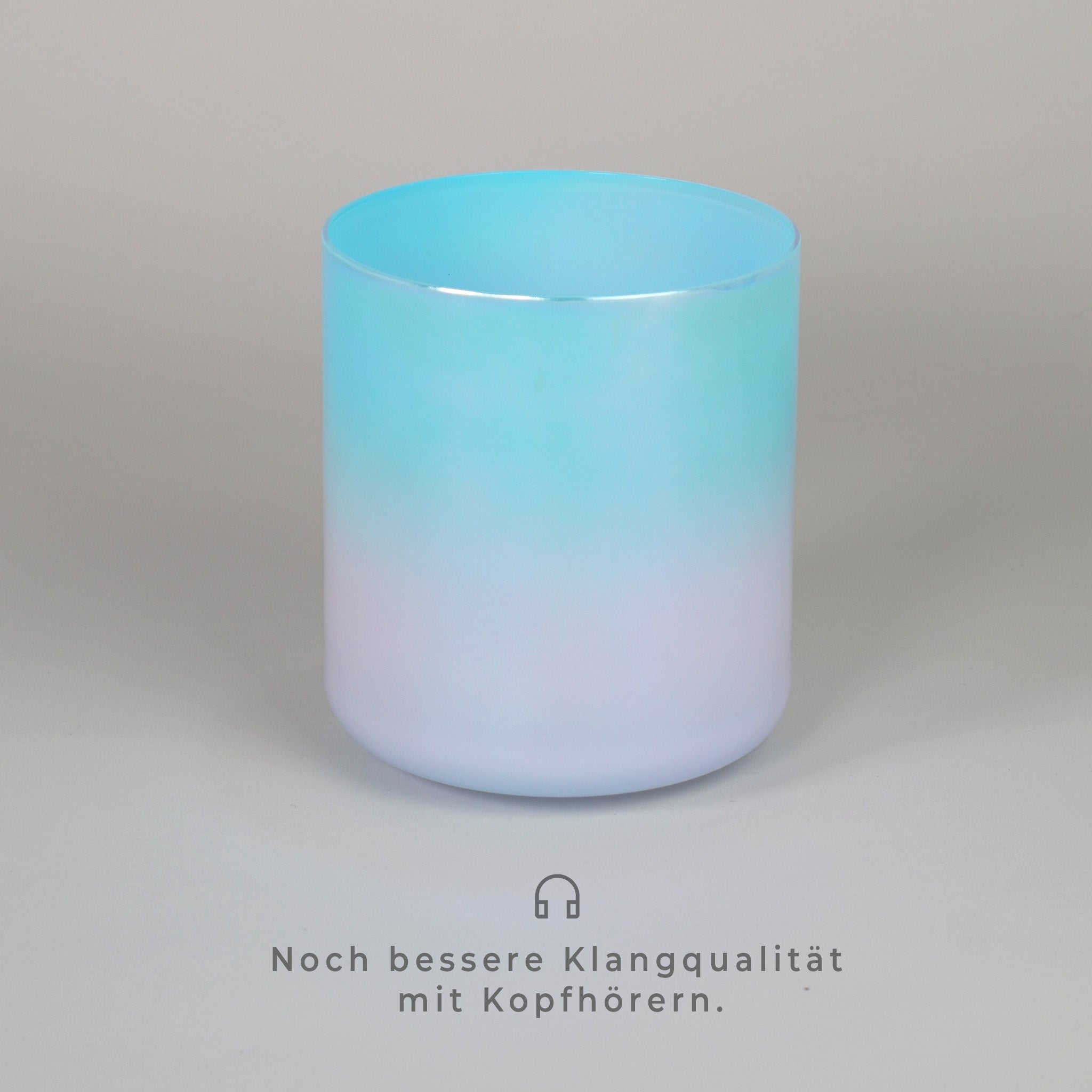 Kristallklangschale Blau Rosa E0