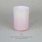 Kristallklangschale Rosa Opak