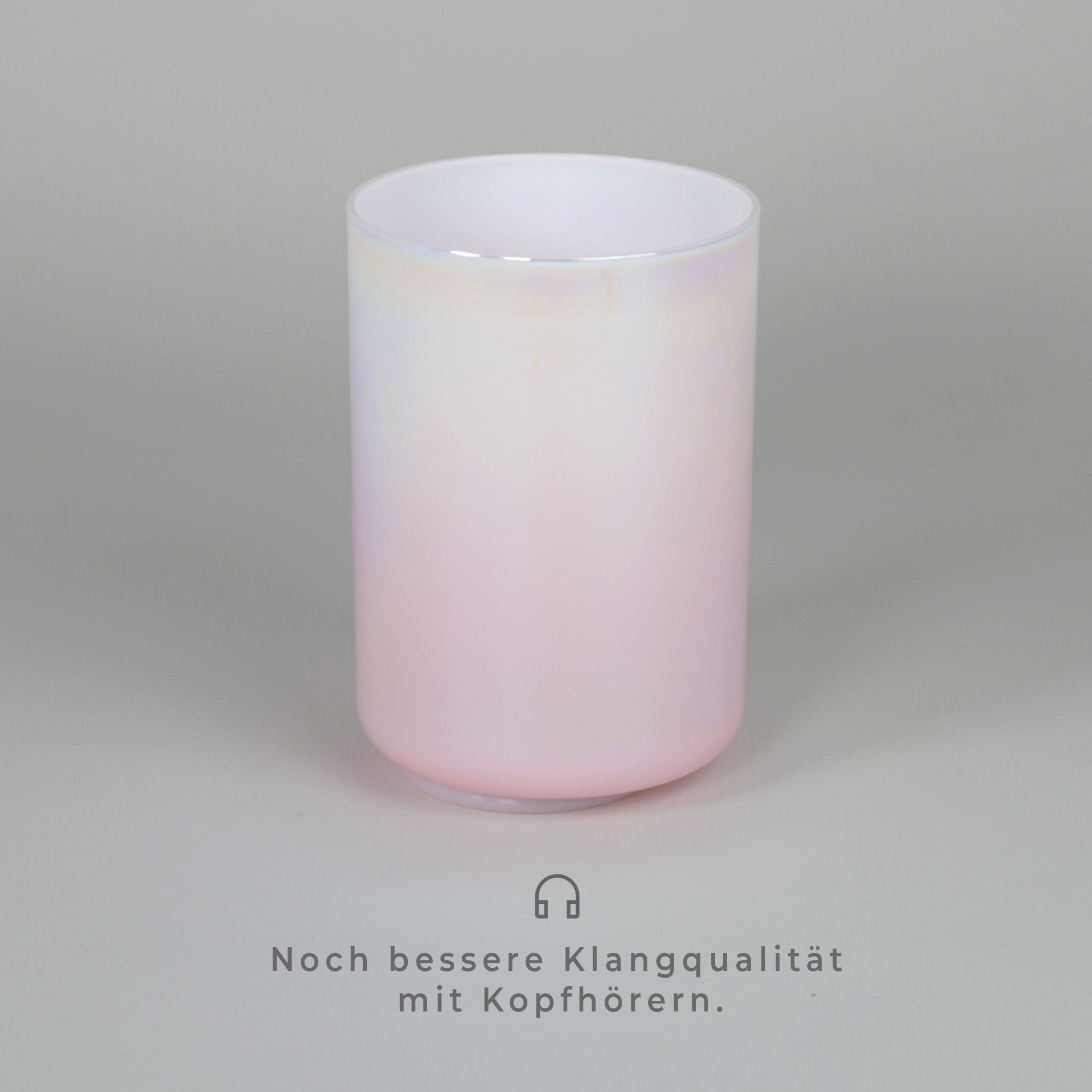 Kristallklangschale Rosa Opak