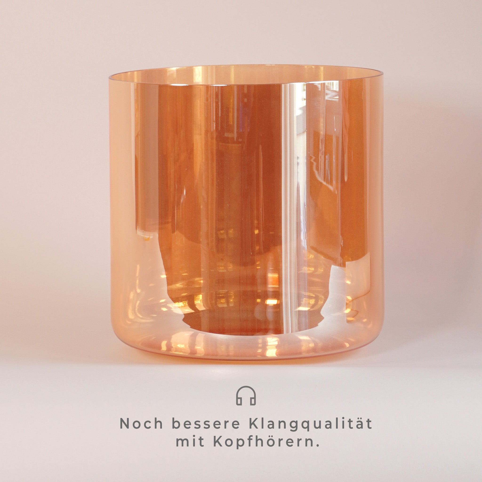 Kristallklangschale F0 Orange
