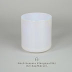 Kristallklangschale F0 Weiß