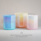 Kristallklangschalen-Set „Candy Pearl“ in 432 Hz I Infinity Bowls®