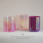 Kristallklangschalen-Set „Celestial Rose“ in 432 Hz I Infinity Bowls®