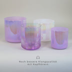 Kristallklangschalen-Set „Sweet Velvet“ in 432 Hz I Infinity Bowls®