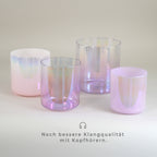 Kristallklangschalen-Set „Sweet Velvet“ in 432 Hz I Infinity Bowls®