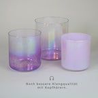Kristallklangschalen-Set „Violet Aura Alchemy“ in 432 Hz I Infinity Bowls®