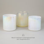 Kristallklangschalen-Set „White Spirit“ in 432 Hz I Infinity Bowls®