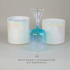 Kristallklangschalen-Set „White Moon“ in 432 Hz I Infinity Bowls®