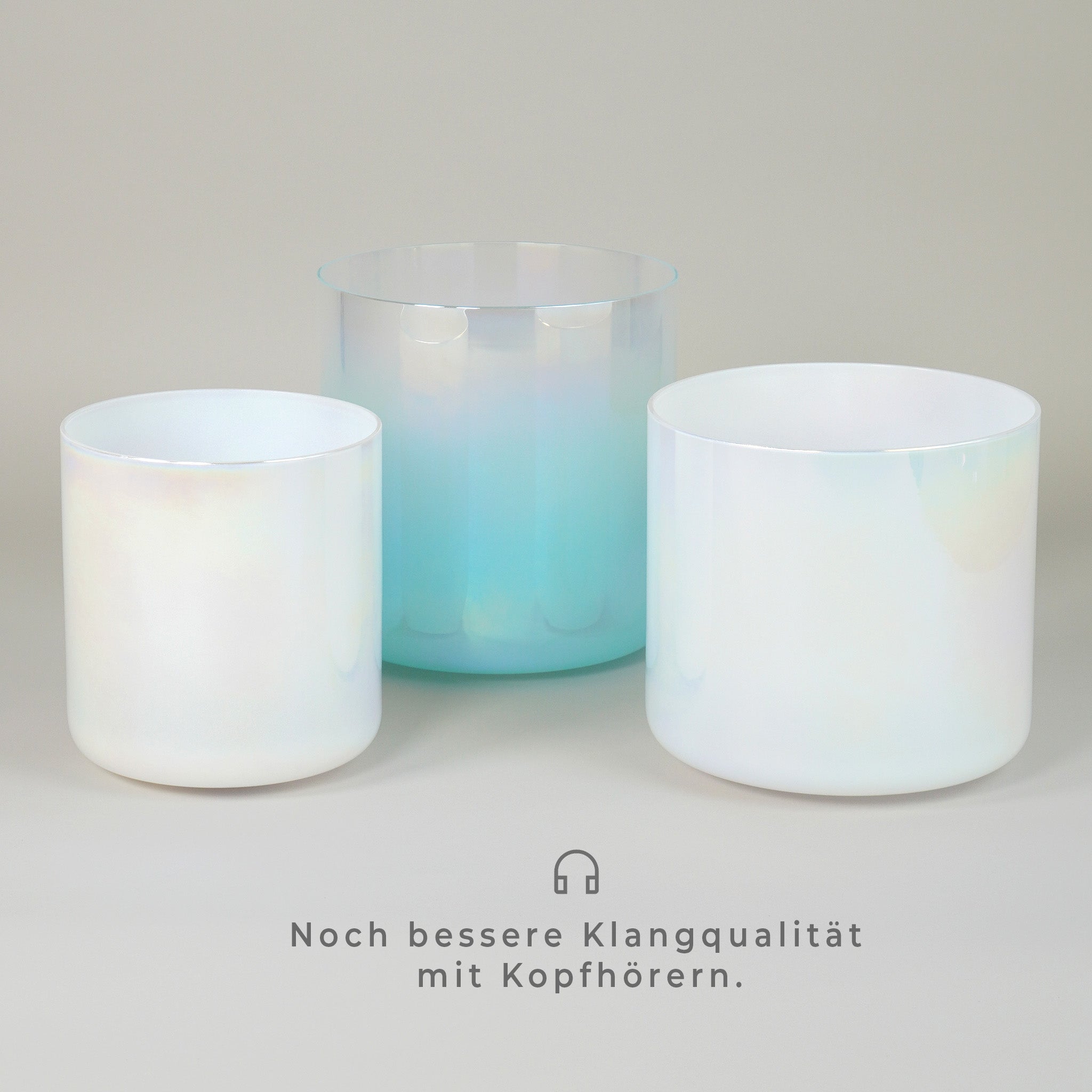 Kristallklangschalen-Set „White Aura“ in 432 Hz I Infinity Bowls®