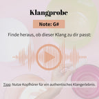 Kristallklangschale EINHORN KRAFTTIER 432 Hz mit Griff - 16 cm | AkashaBowls®